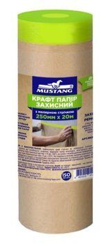Бумага защитная masking roller mustang 250мм*20м МКР25020 фото
