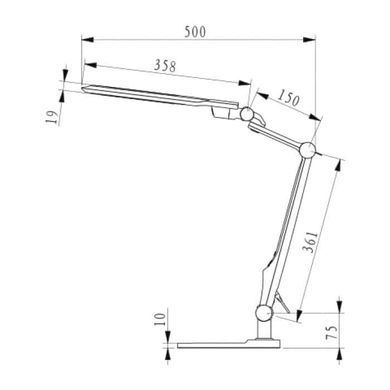 Світильник настільний LED EBRU 10W білий 26620-1 фото