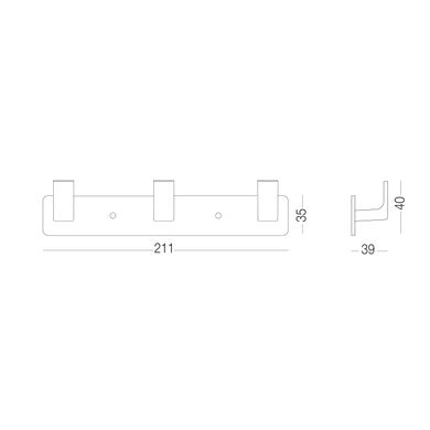 Вішалка на 3 гачки (HA-05/3) HA-05/3 фото