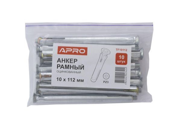 Анкер рамний Apro - 10 x 112 мм (10 шт.) TF10112 (TF10112) 000070363 фото