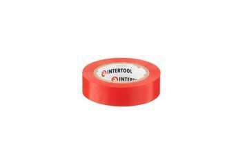 Лента изоляционная Intertool - 25 м x 17 x 0,15 мм красная 10 шт. 000072951 фото