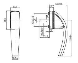 Ручка віконна ROTO SWING Secustik 7/37 R07.2 біла 613582-КС фото