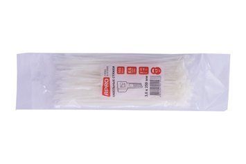 Хомут пластиковый Apro 3.6 x 250 мм белый (100 шт.) (CT-W36250) 000063246 фото