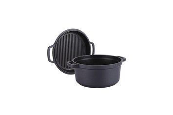 Каструля антипригарна Maestro - 240 мм x 4,5 л з кришкою-сковорідкою (MR-4124) 000053822 фото