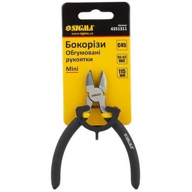 Бокорезы 115мм обрезиненные рукоятки Mini SIGMA (4351311) 4351311 фото