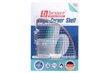 Полка для ванной Besser 205 x 205 x 80 мм угловая одинарная 0172 (0172) 000072821 фото