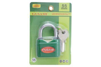 Замок навесной FZB 55 мм Gusami цветной (16-55-001) 000071940 фото