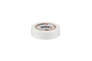 Лента изоляционная Intertool - 25 м x 17 x 0,15 мм белая 10 шт. 000072954 фото