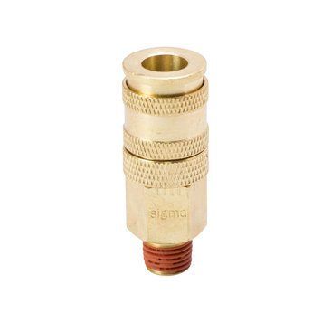 З'єднання швидкознімне посилене з фіксатором MT 1/4" (латунь) SIGMA (7021611) 7021611 фото