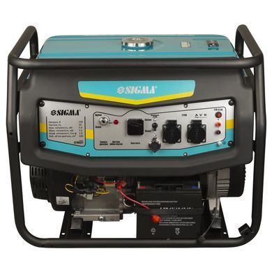 Генератор бензиновый 220В 5.0/5.5кВт 4-х тактный с выводом под АВР SIGMA (5710321) 5710321 фото