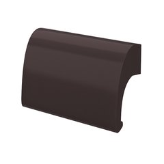 Ручка балконная алюминиевая MEDOS DE LUXE коричневый RAL8019 115.8019.00.01-КС фото