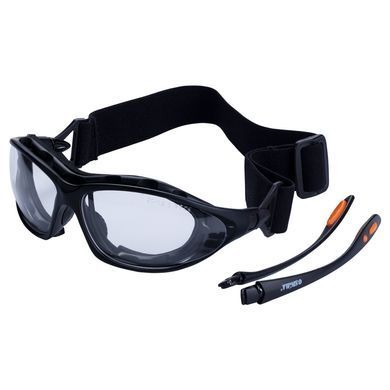 Набор очки защитные с обтюратором и сменными дужками Super Zoom anti-scratch, anti-fog (прозрачные) SIGMA (9410911) 9410911 фото