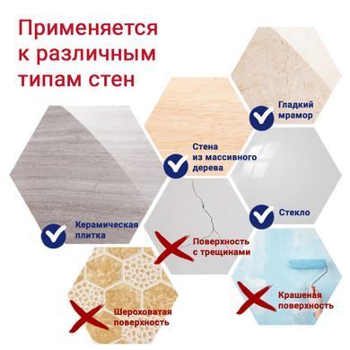 Гачки на вакуумних присосках s38 93&times;64&times;125мм AQUATICA (9783822) 9783822 фото