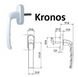 Ручка віконна ASTEX Kronos WH 001 біла WH 001/37 RAL9016 фото 2
