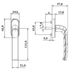 Ручка оконная ASTEX Kronos WH 001/37 белая WH 001/37 RAL9016 фото 3