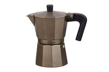 Кофеварка гейзерная алюминиевая Maestro 450мл коричневая (MR-1666-9-BROWN) 000080853 фото