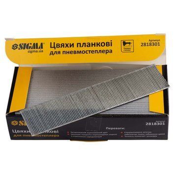 Гвозди планочные 30&times;1.25&times;1мм для пневмостеплера (5000шт) SIGMA (2818301) 2818301 фото