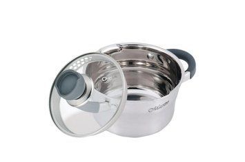 Кастрюля нержавеющая Maestro 160 мм x 1.7 л с крышкой (MR-3507-16) 000064794 фото