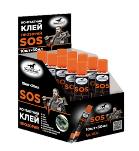 Контактний клей display sos mustang 30ml MG22 фото