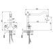 Змішувач ARNO 1/2" для кухні Г-виливши на шпильці CORSO 9679100 (FE-5B252C) FE-5B252C фото 7