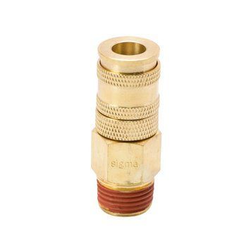 З'єднання швидкознімне посилене з фіксатором MT 1/2" (латунь) SIGMA (7021631) 7021631 фото