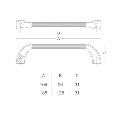 МЕБЕЛЬНАЯ РУЧКА D-1012-96 фото