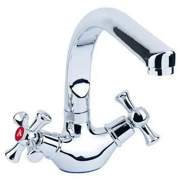 Смеситель PL 1/2" для кухни Г-гусак на гайке AQUATICA PL-4B255C (9777120) 9777120 фото