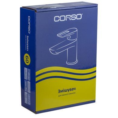Змішувач GARDA &Oslash;35 для раковини литий на шпильці CORSO (BC-2A121W) (9605003) 9605003 фото