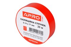 Стрічка ізоляційна Apro - 17 x 0,14мм x 20м червона (ET-20R) 000079885 фото