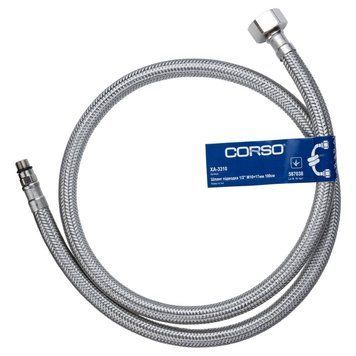 Шланг підводка для води 1/2" М10&times;17мм 100см CORSO XA-3310 (9690650) 9690650 фото