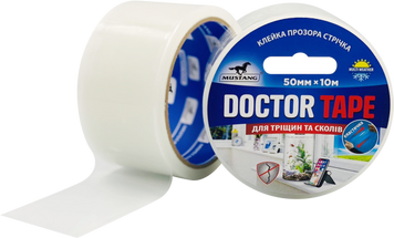 Ремонтная клеящая лента doctor tape mustang прозрачная 50мм*10м TPE5010 фото