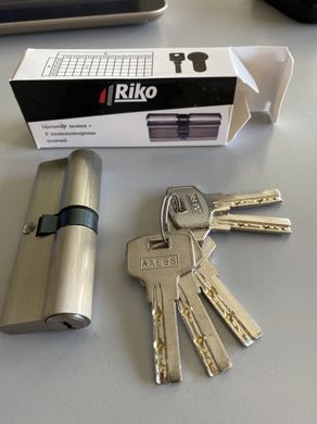 Циліндр замка Riko 40х40мм (5 ключів з лазерною насічкою) R.40.40.00 фото