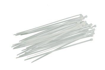 Хомут пластиковый Intertool 3.6 х 300 мм белый (100 шт.) (TC-3630) 000011021 фото