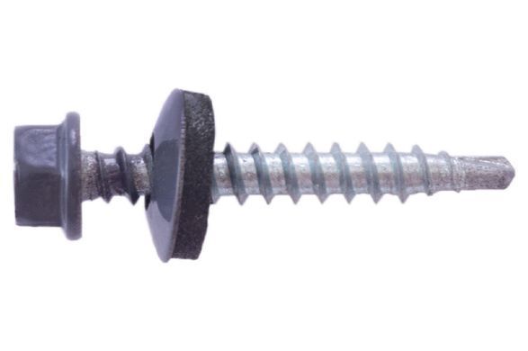 Саморіз покрівельний Apro - 4,8 x 35 мм RAL 7024 (50 шт.) (SDS48357024) 000069741 фото