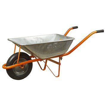 Тачка садовая одноколесная 58л 120кг колесо 14" FLORA (5055324) 5055324 фото