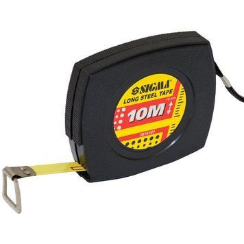 Рулетка сталева стрічка 10м&times;10мм SIGMA (3816101) 3816101 фото