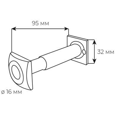 Вічко Securemme 80/127mm 016DXCL80XX круглий хром 56483 фото